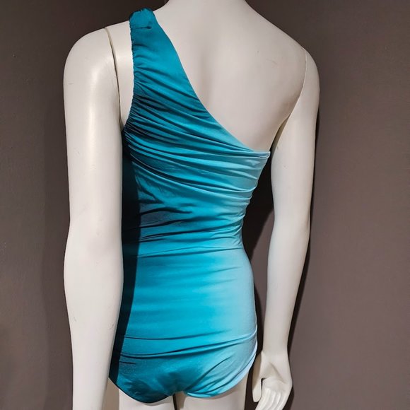 La Blanca Ocean Oasis One Shoulder One Piece Swimsuit - Picture 4 of 11